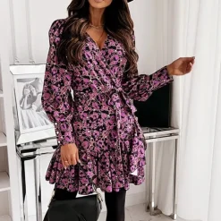 Cheap Princesse Fleurie Robe Fleurie Courte Violette