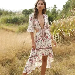 Hot Princesse Fleurie Robe Fleurie Deux Pièces