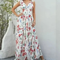 Outlet Princesse Fleurie Robe Fleurie Dos Ouvert