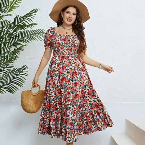 Store Princesse Fleurie Robe Fleurie Grande Taille