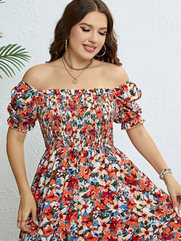 Store Princesse Fleurie Robe Fleurie Grande Taille