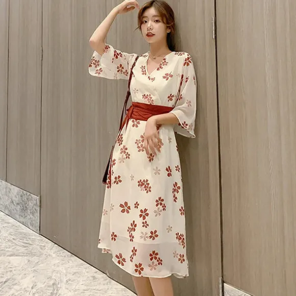 Hot Princesse Fleurie Robe Fleurie Japonaise