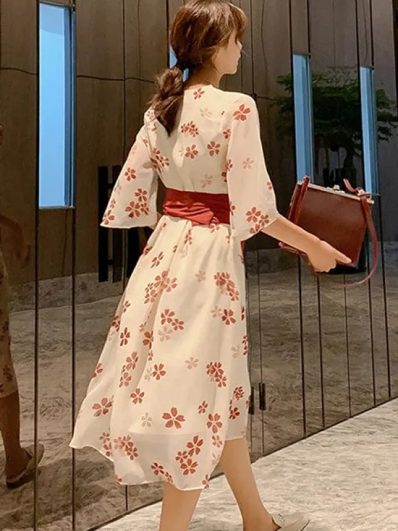 Hot Princesse Fleurie Robe Fleurie Japonaise