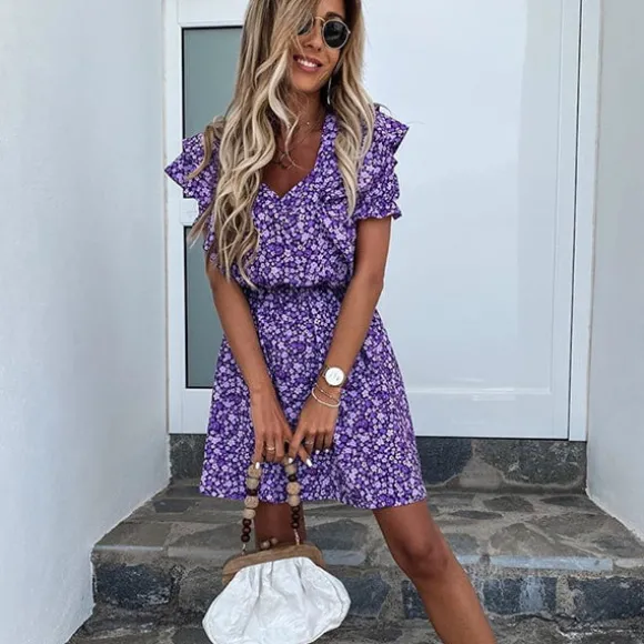 Clearance Princesse Fleurie Robe Fleurie Lilas