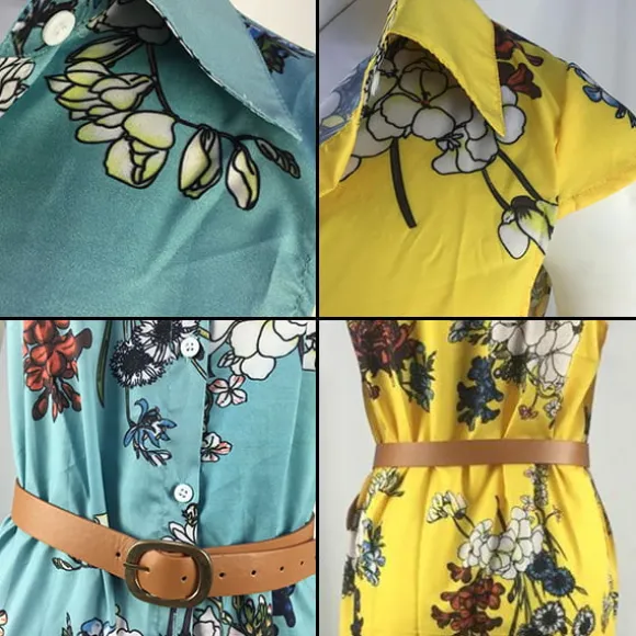 New Princesse Fleurie Robe Fleurie Longue Ceinturée