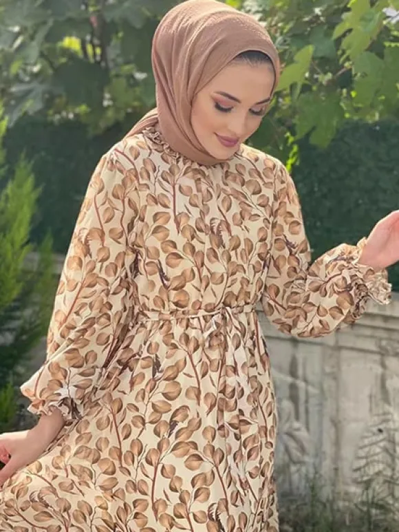 New Princesse Fleurie Robe Fleurie Longue Hijab