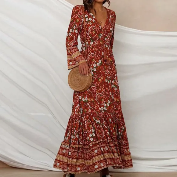 Store Princesse Fleurie Robe Fleurie Maxi