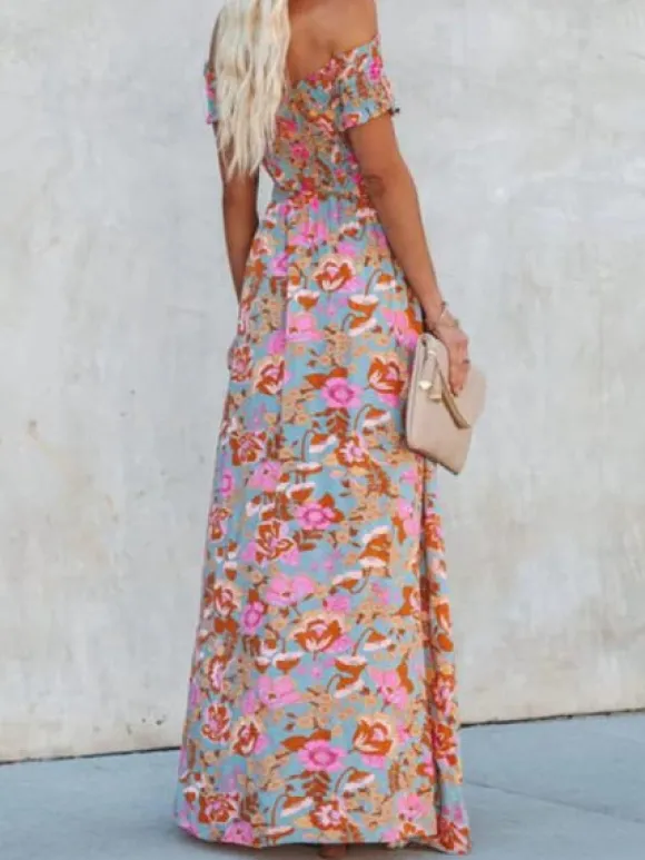 Store Princesse Fleurie Robe Fleurie Épaules Dénudées