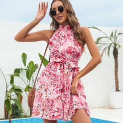 Best Sale Princesse Fleurie Robe Fleurie Rose Poudré