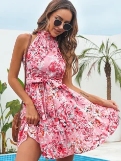 Best Sale Princesse Fleurie Robe Fleurie Rose Poudré