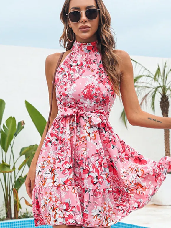 Best Sale Princesse Fleurie Robe Fleurie Rose Poudré