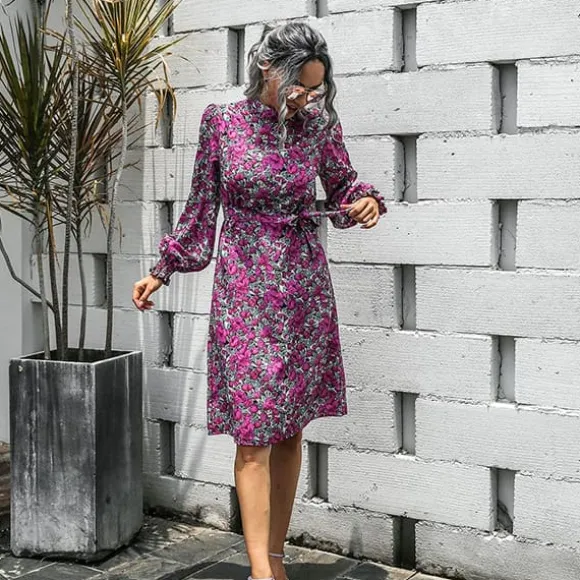 Clearance Princesse Fleurie Robe Fleurie Violette