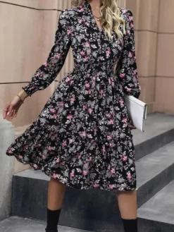 Hot Princesse Fleurie Robe Florale Chic