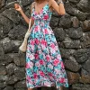 New Princesse Fleurie Robe Fluide Fleurie Femme Bohème