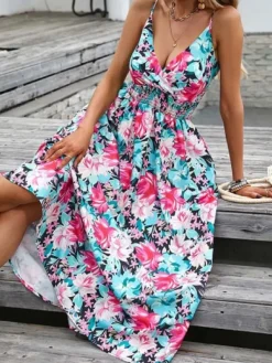 New Princesse Fleurie Robe Fluide Fleurie Femme Bohème