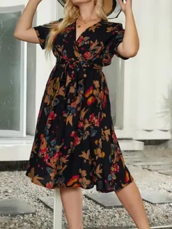Cheap Princesse Fleurie Robe Fluide Fleurie Grande Taille