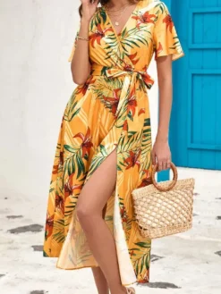 Cheap Princesse Fleurie Robe Jaune Fleurie