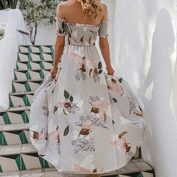 Outlet Princesse Fleurie Robe Longue Bustier Fleurie Bohème