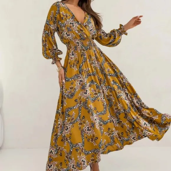 Store Princesse Fleurie Robe Longue Fleurie Automne