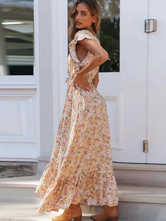 Best Sale Princesse Fleurie Robe Longue Fleurie Champêtre