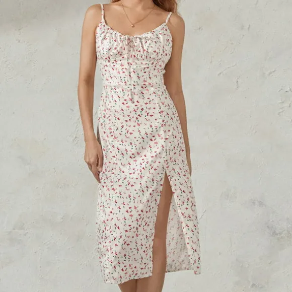 Discount Princesse Fleurie Robe Longue Fleurie Cintrée