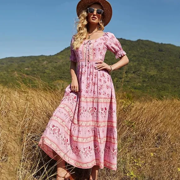 Clearance Princesse Fleurie Robe Longue Fleurie Fille