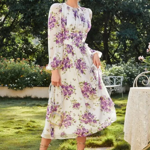 Shop Princesse Fleurie Robe Longue Fleurie Habillée