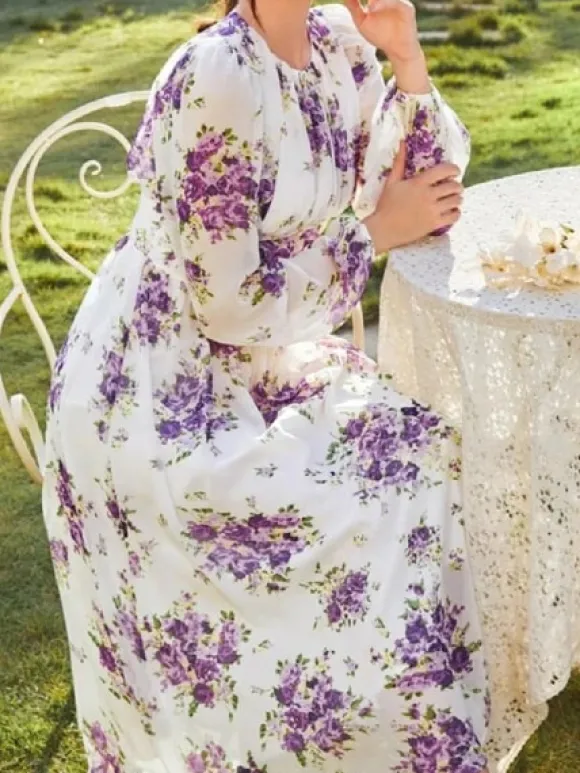 Shop Princesse Fleurie Robe Longue Fleurie Habillée