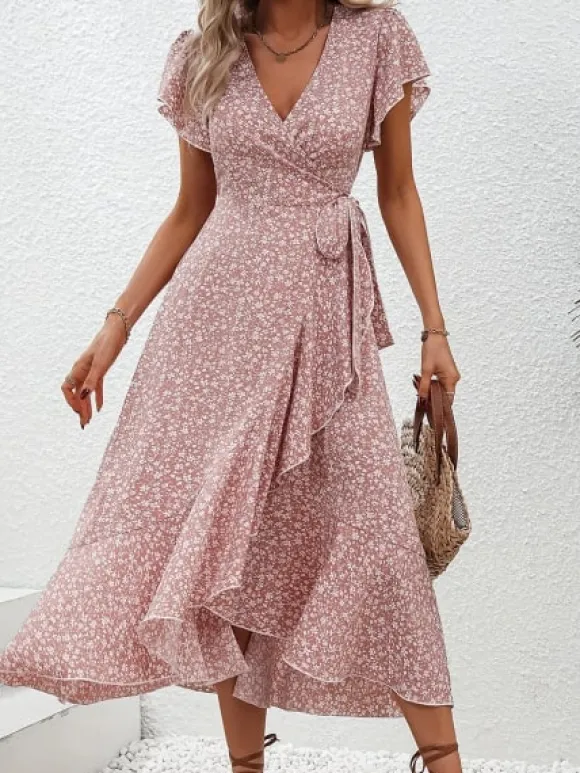 Cheap Princesse Fleurie Robe Longue Fleurie Légère