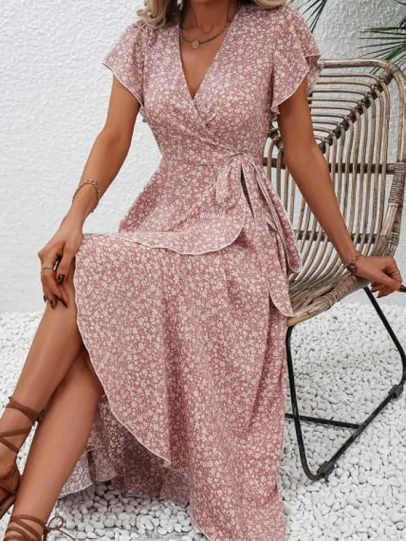 Cheap Princesse Fleurie Robe Longue Fleurie Légère