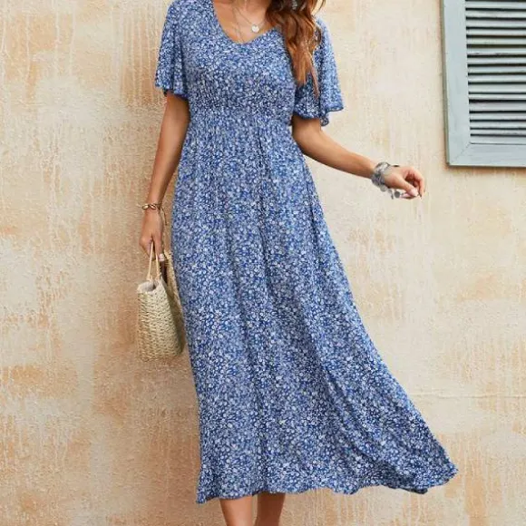 Shop Princesse Fleurie Robe Longue Fleurie Liberty