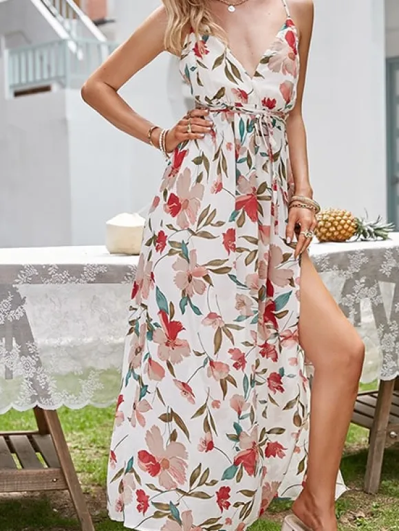 Outlet Princesse Fleurie Robe Longue Fleurie Mousseline