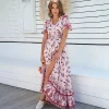 Clearance Princesse Fleurie Robe Longue Fleurie Plumes
