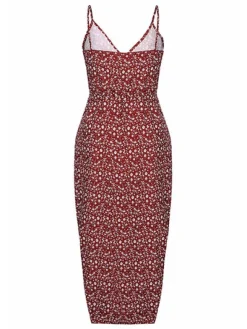 Cheap Princesse Fleurie Robe Longue Fleurie Rouge