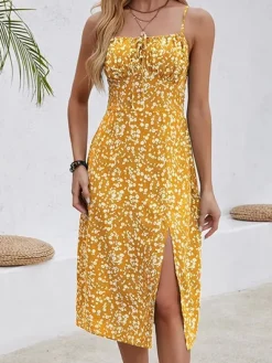 Cheap Princesse Fleurie Robe Longue Fleurie Été