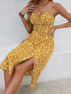 Cheap Princesse Fleurie Robe Longue Fleurie Été