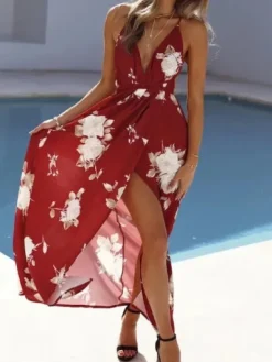 Store Princesse Fleurie Robe Longue Grosse Fleur