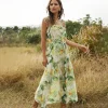 New Princesse Fleurie Robe Longue Imprimée Fruits