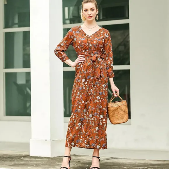 Outlet Princesse Fleurie Robe Longue Petites Fleurs