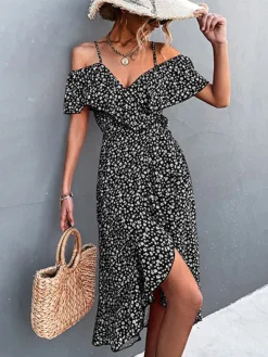 Discount Princesse Fleurie Robe Portefeuille Fleurie