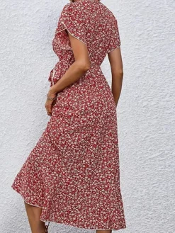 Cheap Princesse Fleurie Robe Rouge Fleurie Bohème Chic