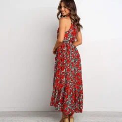Shop Princesse Fleurie Robe Soirée Fleurie Rouge