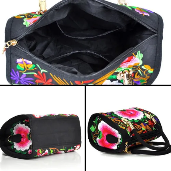Discount Princesse Fleurie Sac à Main Broderie Fleurs