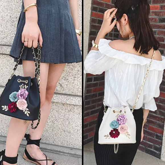New Princesse Fleurie Sac Seau Fleuri