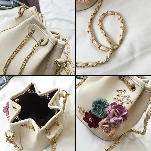 New Princesse Fleurie Sac Seau Fleuri