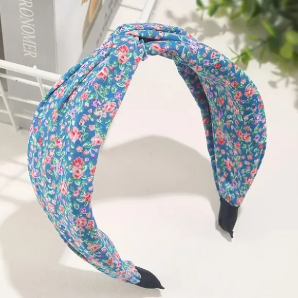 Sale Princesse Fleurie Serre-Tête Fleur Bleu