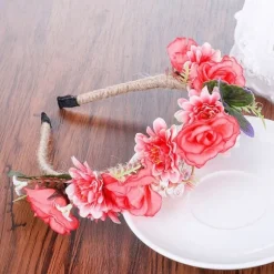 Fashion Princesse Fleurie Serre-Tête Fleur Fille