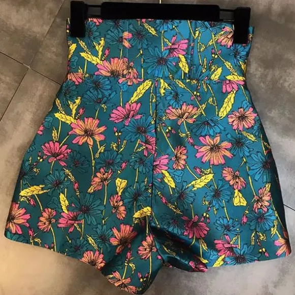 Cheap Princesse Fleurie Short Élégant Motif Fleuri