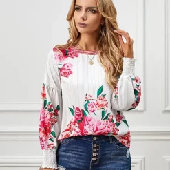Shop Princesse Fleurie Tunique Fleurie Fluide