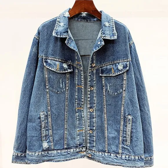 Best Princesse Fleurie Veste Denim Fleurie Brodée